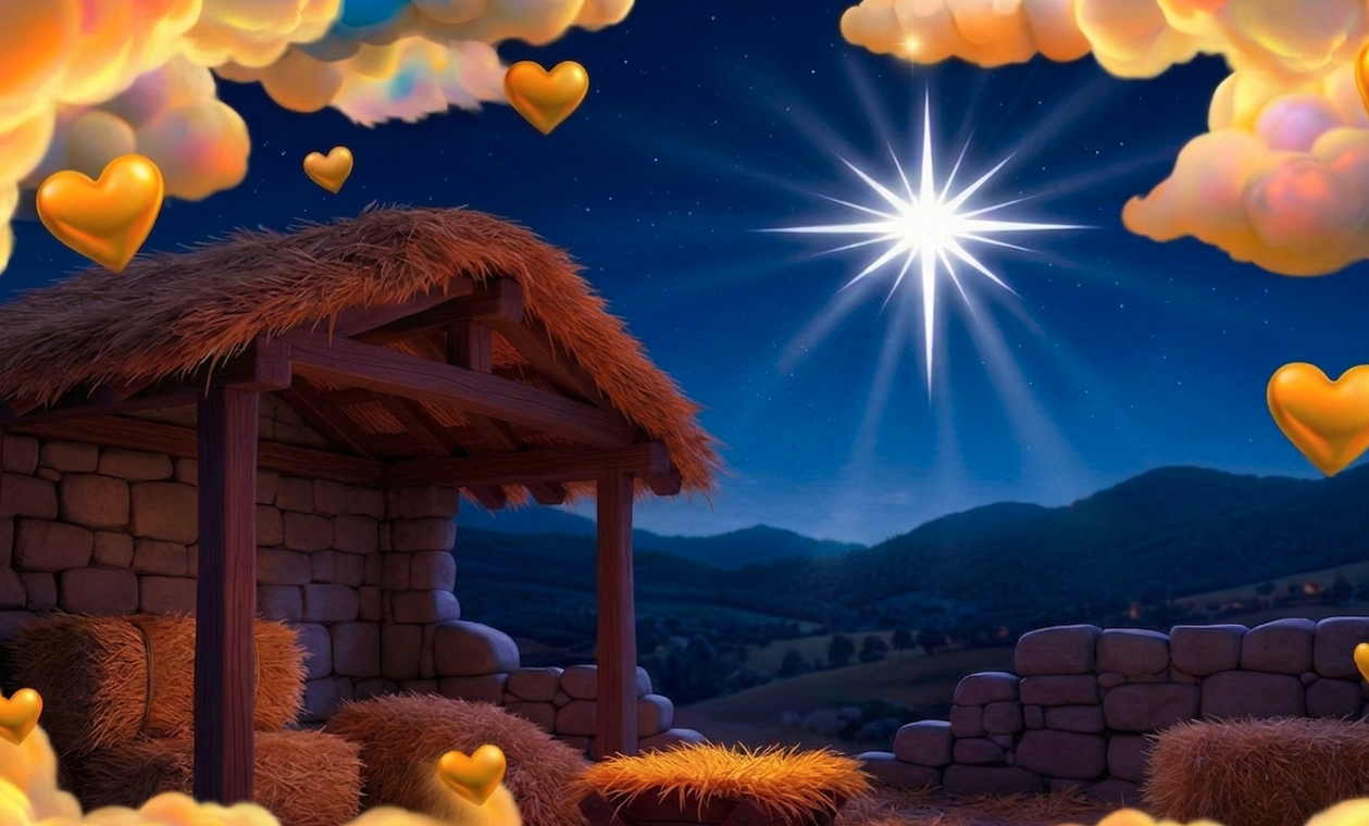 Ilustração do universo bíblico: Natal